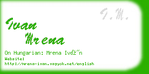 ivan mrena business card